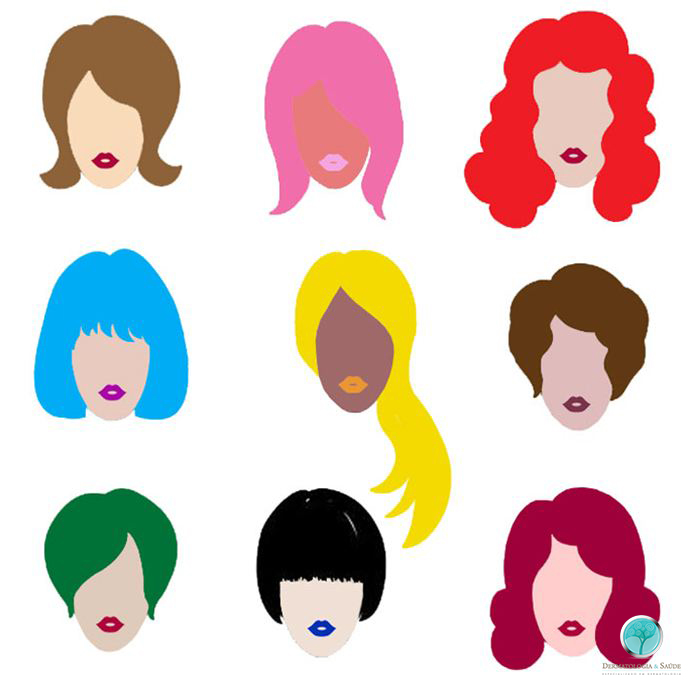 Hoje em dia há grande variedade nas cores das tinturas