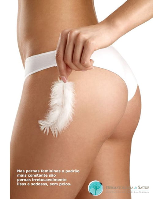 As mulheres preferem pernas sedosas e lisas, sem pelos