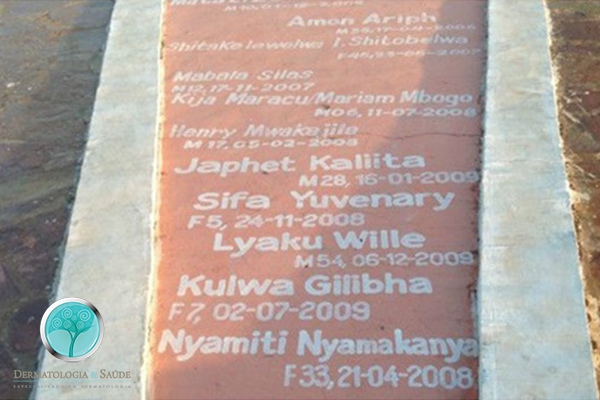 Placa com nome de 139 mortos