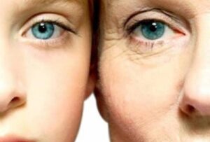 Pele jovem e pele envelhecida