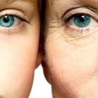 Pele jovem e pele envelhecida