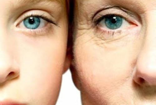 Pele jovem e pele envelhecida